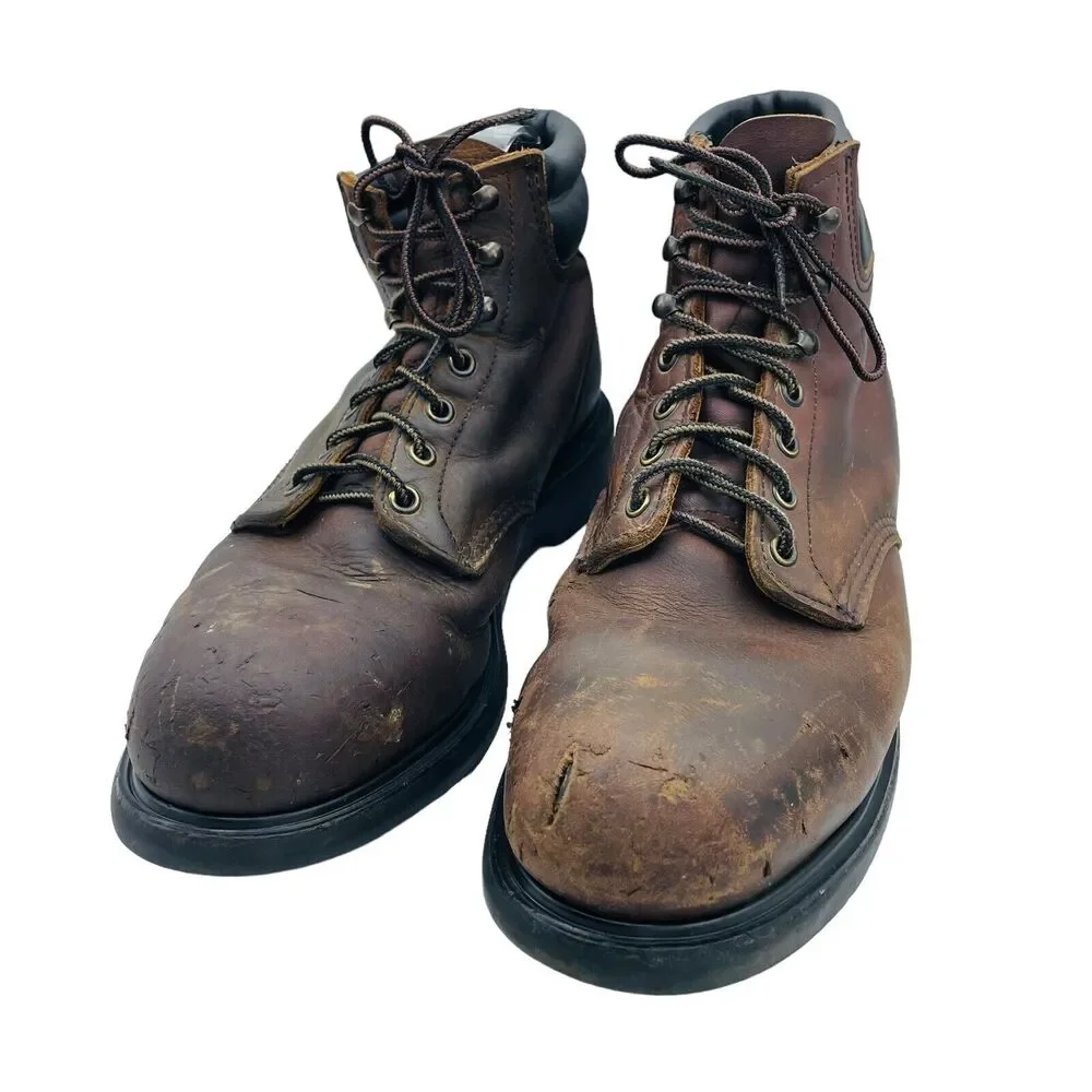 Red Wing 2245 Men's Boots, Size 10.5 D Brown Leather, Steel Toe